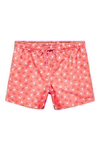 Maillot de bain imprimé flamants roses - Corail