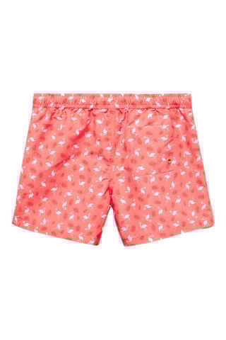 Maillot de bain imprimé flamants roses - Corail