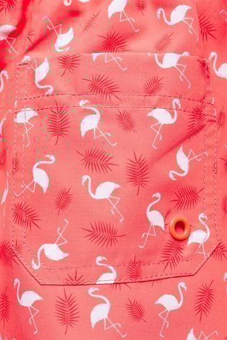 Maillot de bain imprimé flamants roses - Corail