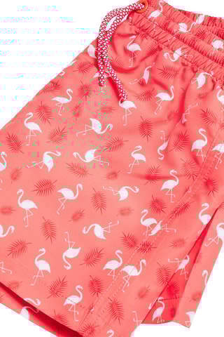 Maillot de bain imprimé flamants roses - Corail