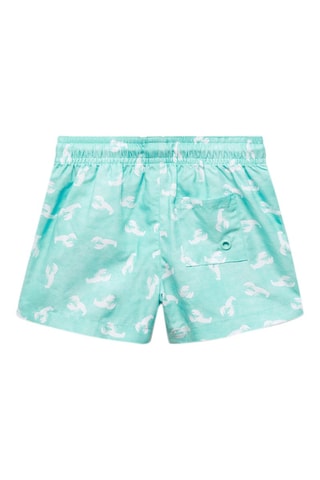 Maillot de bain imprimé langouste - Turquoise