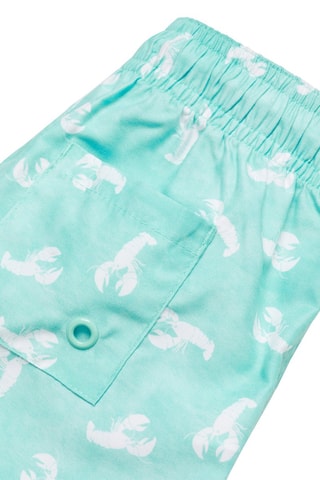 Maillot de bain imprimé langouste - Turquoise
