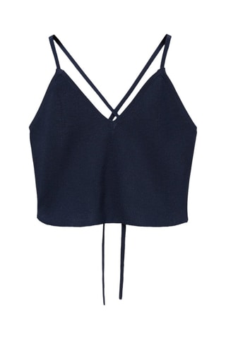 Top ouverture au dos - Bleu marine