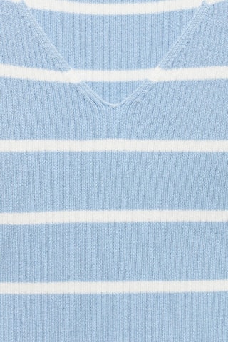 Top bretelles à rayures - Bleu clair