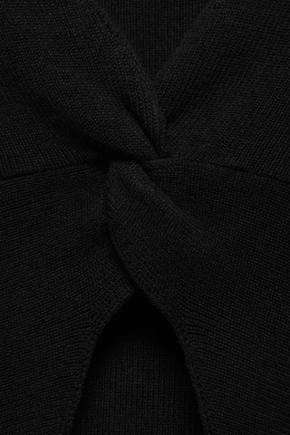 Top maille noeud - Bleu nuit