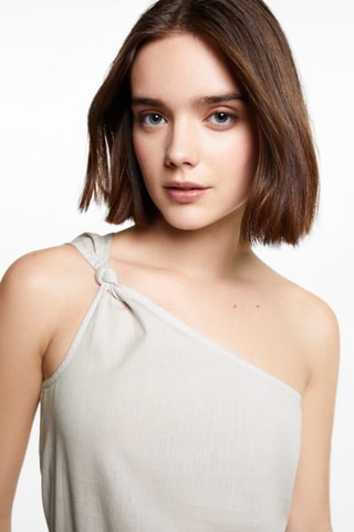 Top asymétrique noeud - Gris