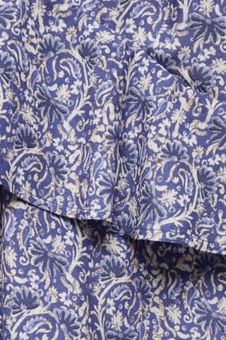 Top imprimé volants - Bleu clair