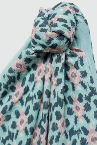 Top asymétrique imprimé - Vert pastel