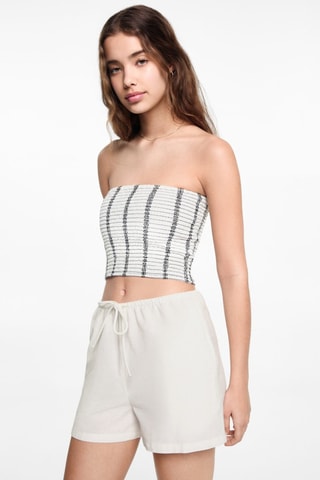 Top bustier  - Blanc cassé