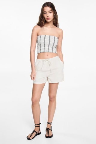 Top bustier  - Blanc cassé