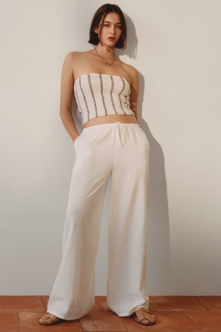 Top bustier  - Blanc cassé