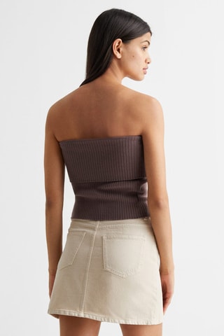 Top bustier - Marron