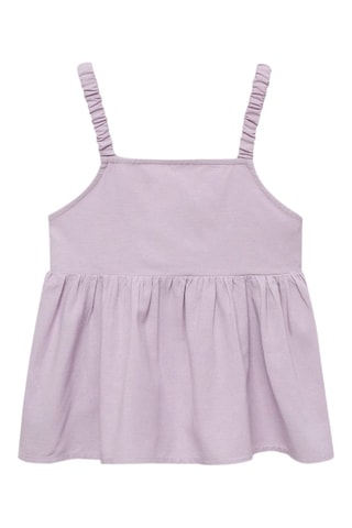 Top bretelles lin - Mauve
