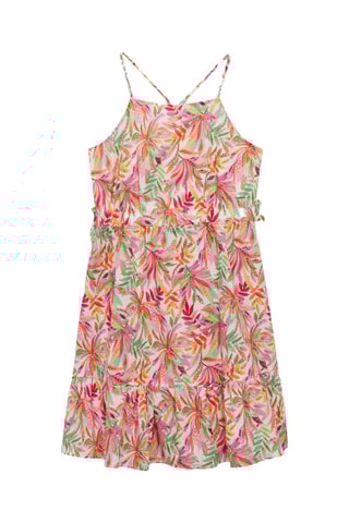 Robe à imprimé tropical - Vert