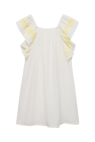 Robe détails brodés - Blanc