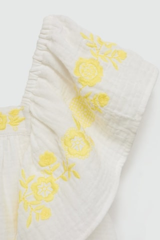 Robe détails brodés - Blanc