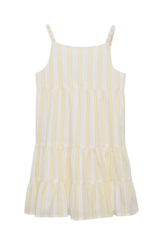 Robe rayures volants - Jaune