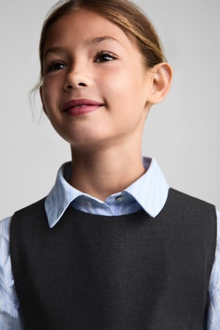 Robe courte plissée - Gris