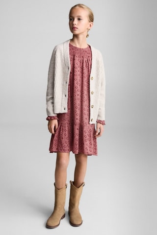 Robe coton fleurs - Rose