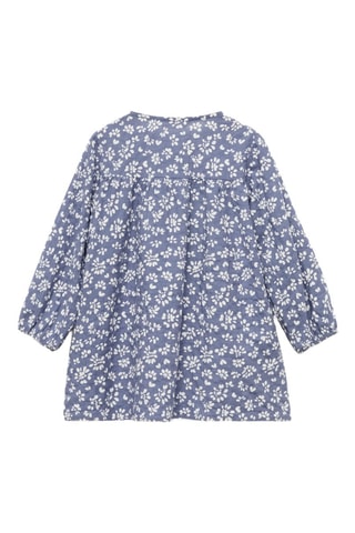 Robe à fleurs - Bleu