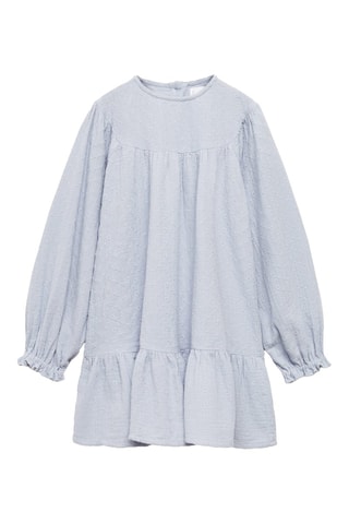 Robe détails brodés - Bleu