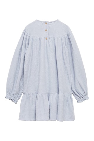 Robe détails brodés - Bleu