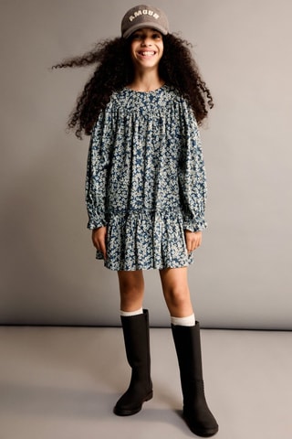 Robe à fleurs - Vert