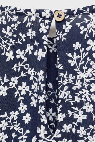 Robe à fleurs - Bleu marine