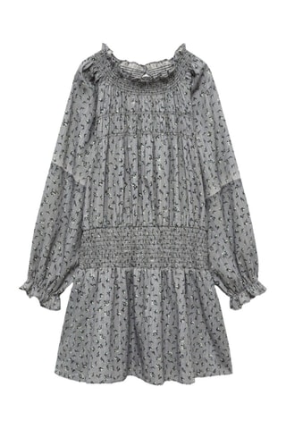 Robe imprimée Lurex - Gris