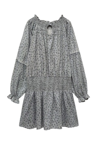 Robe imprimée Lurex - Gris