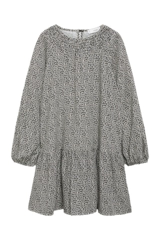 Robe à fleurs - Noir