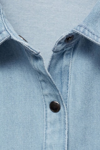 Robe chemise jean - Bleu