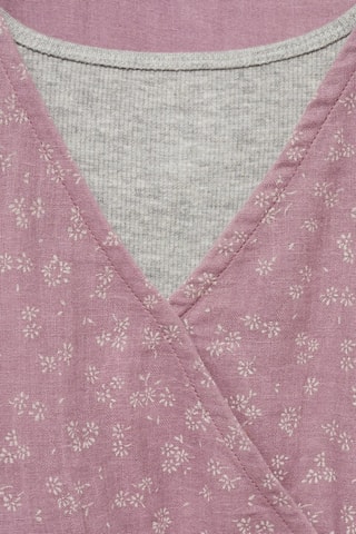 Robe imprimée à volants - Violet