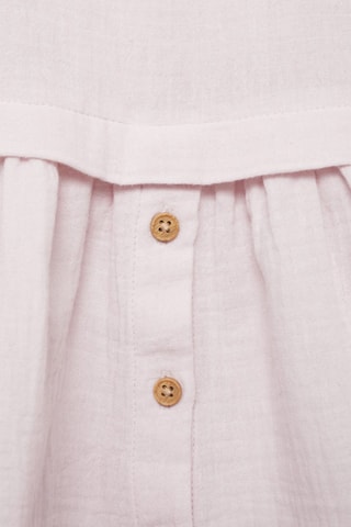 Robe coton boutonnée - Violet clair