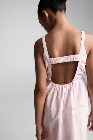 Robe broderie suisse - Mauve