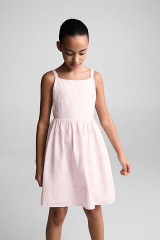 Robe broderie suisse - Mauve