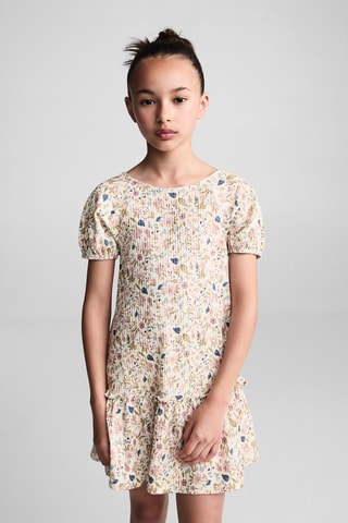 Robe à fleurs - Vanille