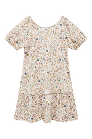 Robe à fleurs - Vanille