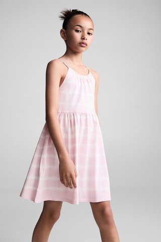 Robe en imprimé tie and dye - Mauve