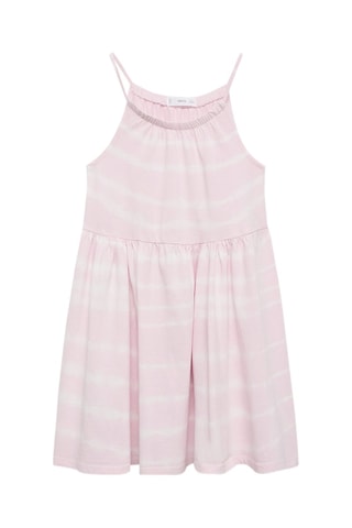 Robe en imprimé tie and dye - Mauve