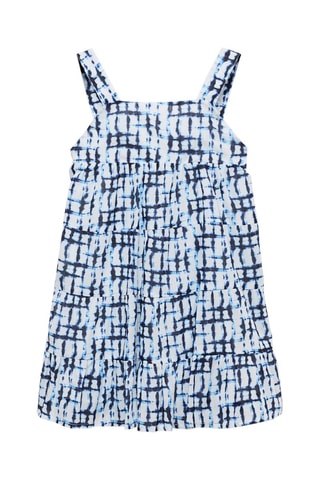 Robe en imprimé tie and dye - Bleu