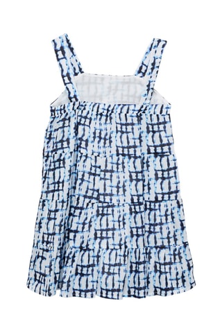 Robe en imprimé tie and dye - Bleu