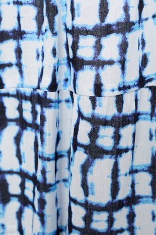 Robe en imprimé tie and dye - Bleu