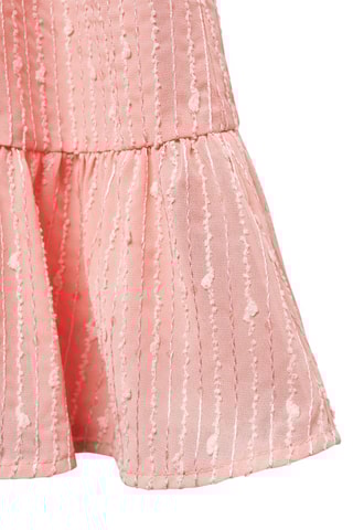 Robe brodée à volants - Corail