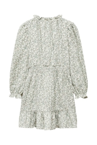 Robe imprimée à volants - Vert