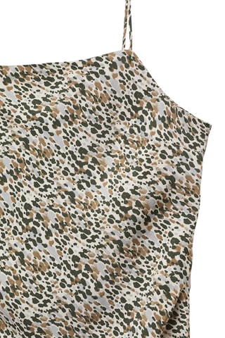 Robe longue imprimée - Beige