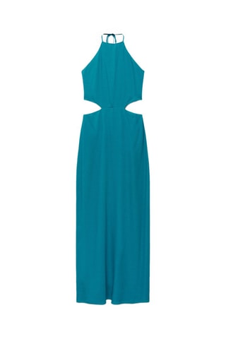 Robe longue halter - Turquoise