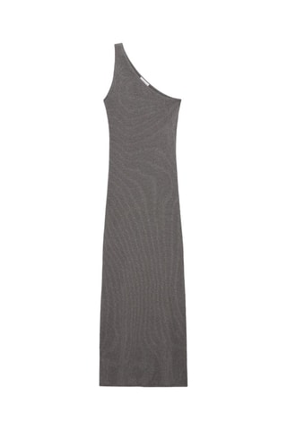 Robe asymétrique Lurex® - Argenté