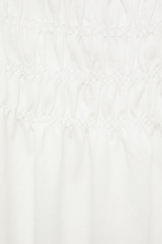 Robe à détails froncés - Blanc cassé