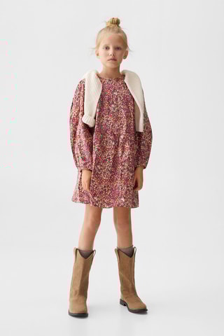 Robe à imprimé fleurs - Cerise